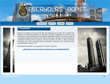 Tablet Screenshot of escayolasbonet.com